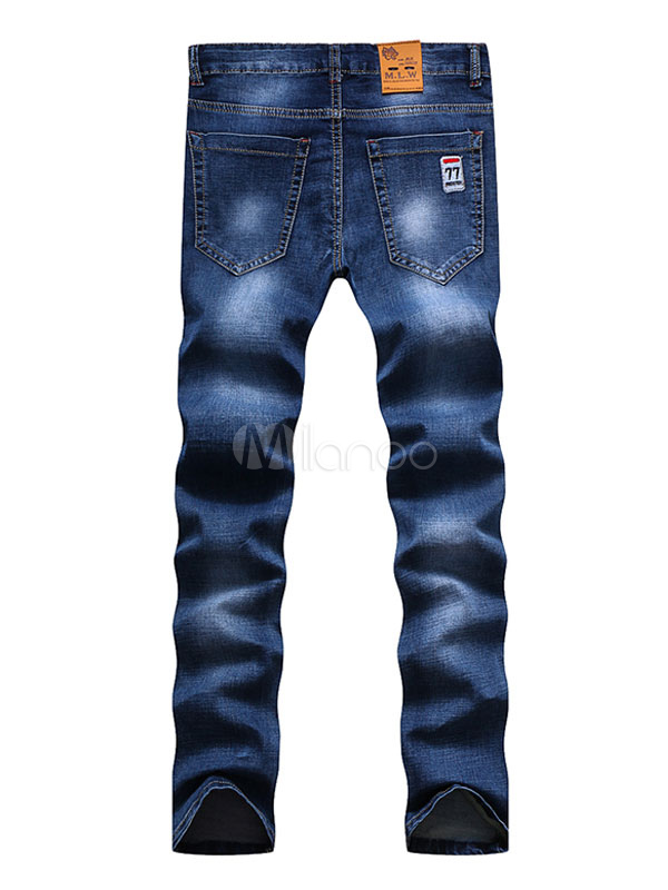 blue patched jeans