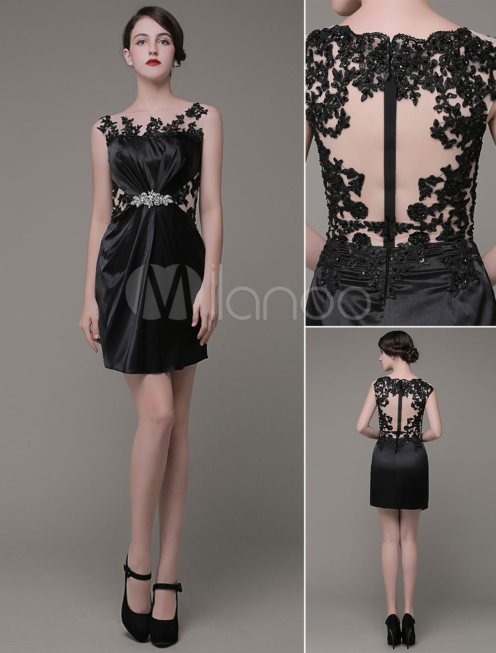 Short Prom Dress Bateau