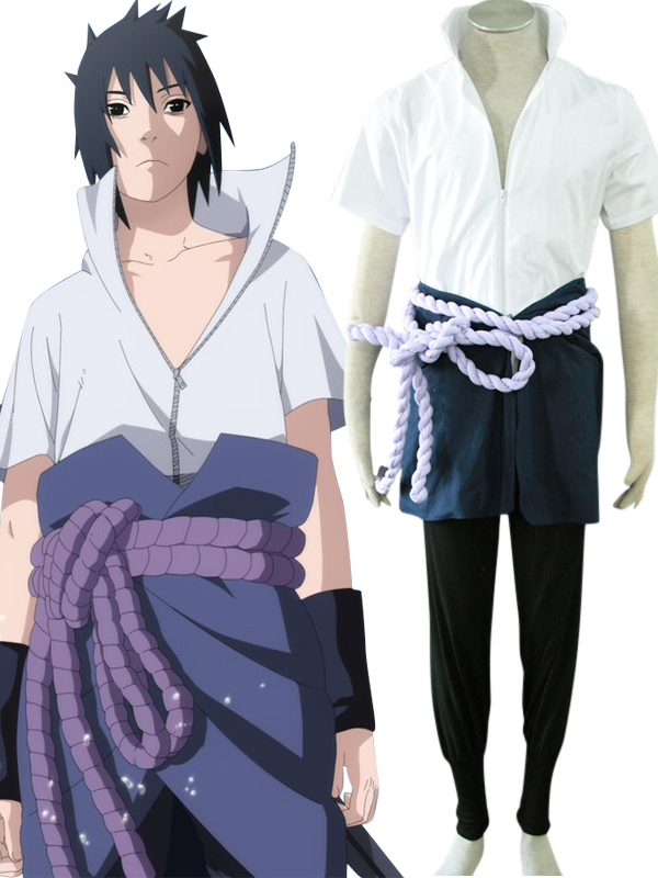 Conjunto completo de fantasia de cosplay de uchiha sasuke, anime, desenho  animado, shippuden, roupas de terceira geração, festa de halloween –  comprar