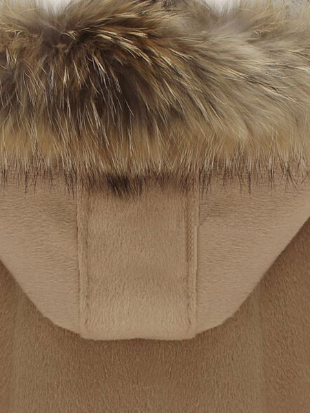 Women Coat Faux Fur Hoodie Poncho Oversized Winter Coats - Milanoo.com