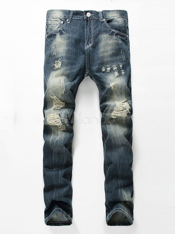 cowboy ripped jeans