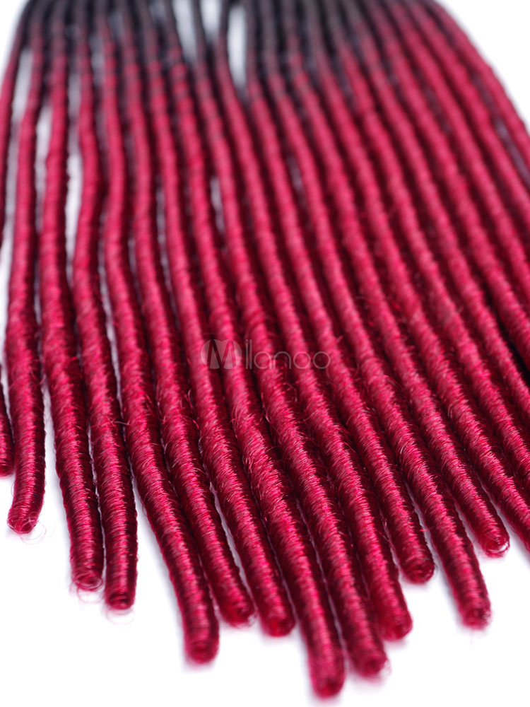 Braid Hair Extensions Havana Mambo Twist Dark Red Ombre Synthetic