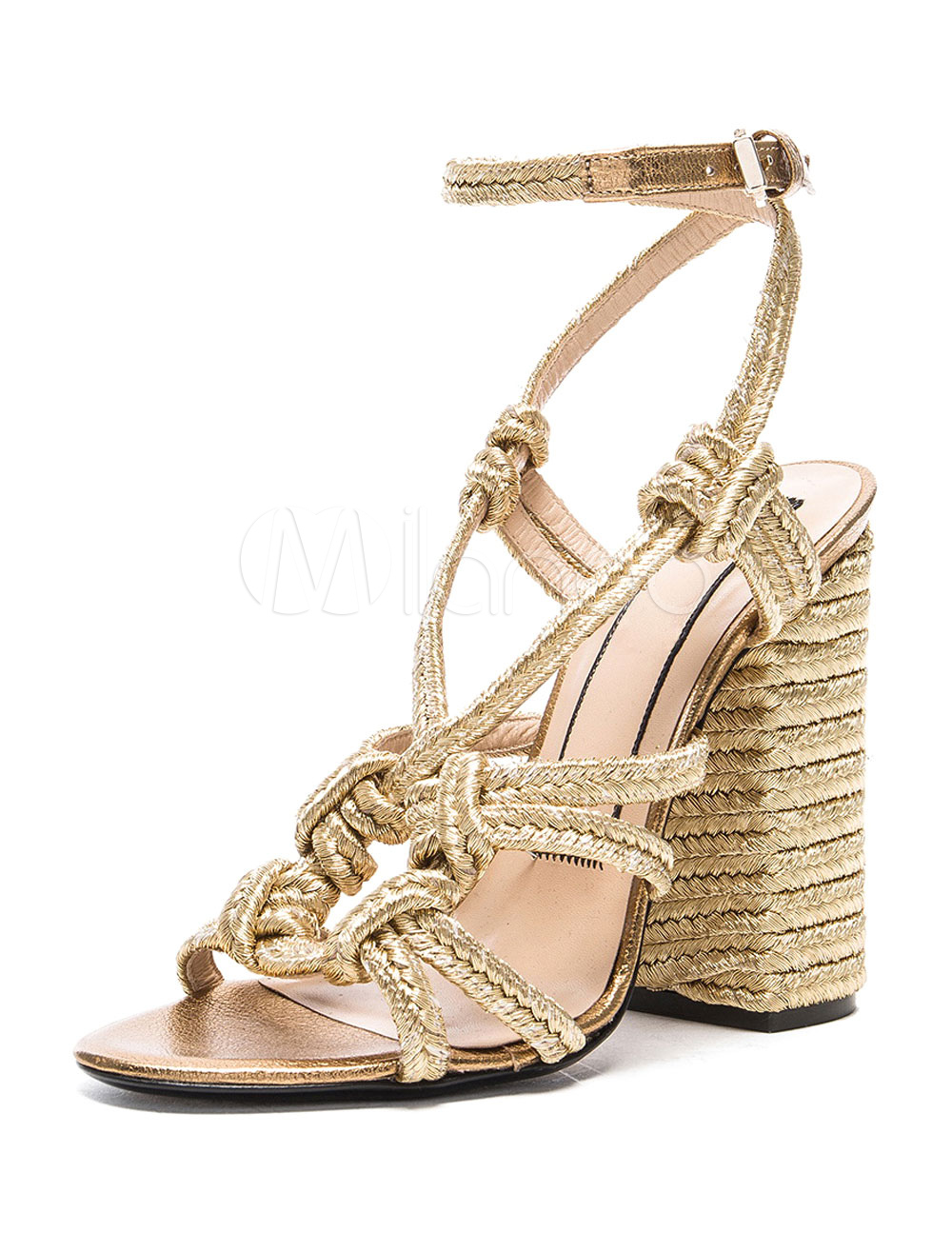 light gold sandals