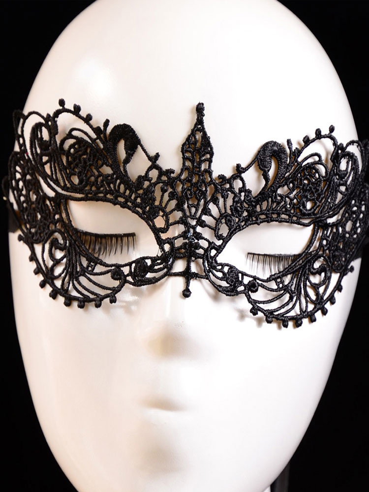 Lingerie Sexy Lingeries | Sexy Lace Mask Women Hallow Out Black Eye Patch - KF19572