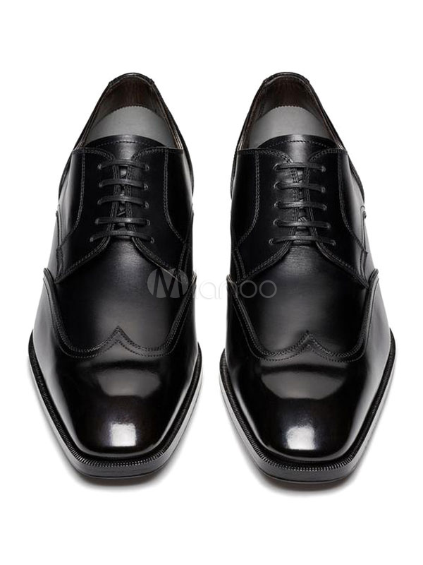 mens black dress shoes square toe