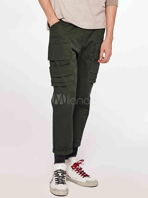 calça verde musgo masculina