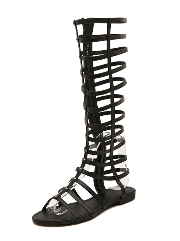 zip gladiator sandals