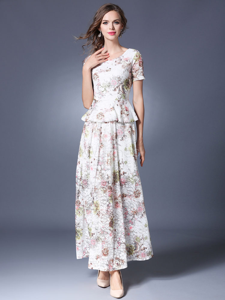 milanoo robe blanche