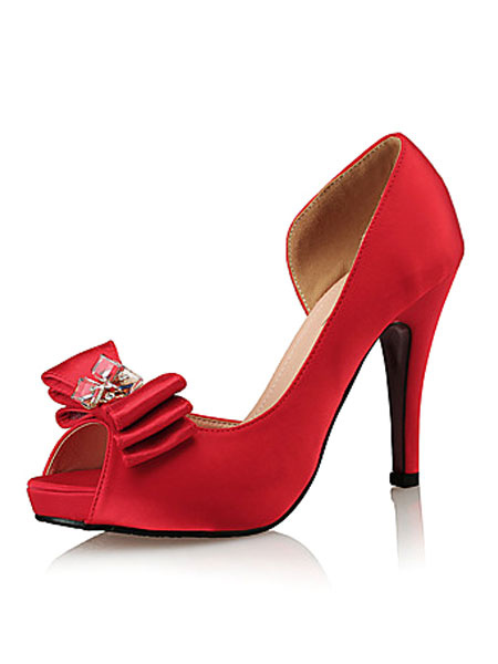 women's red platform shoes