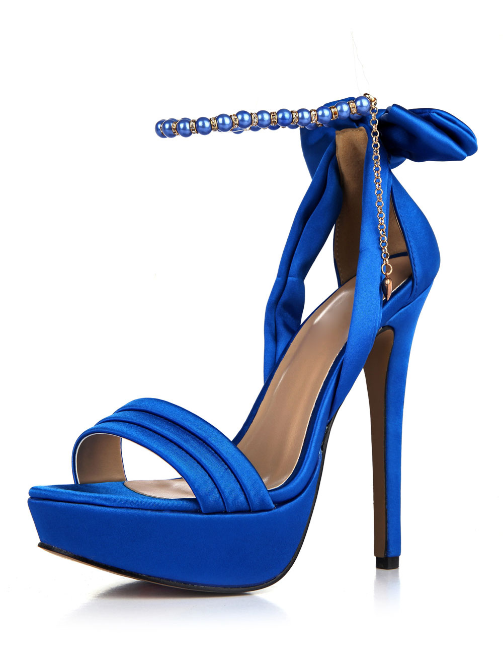 blue platform sandals