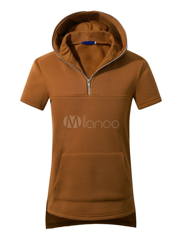 tan pullover hoodie men's