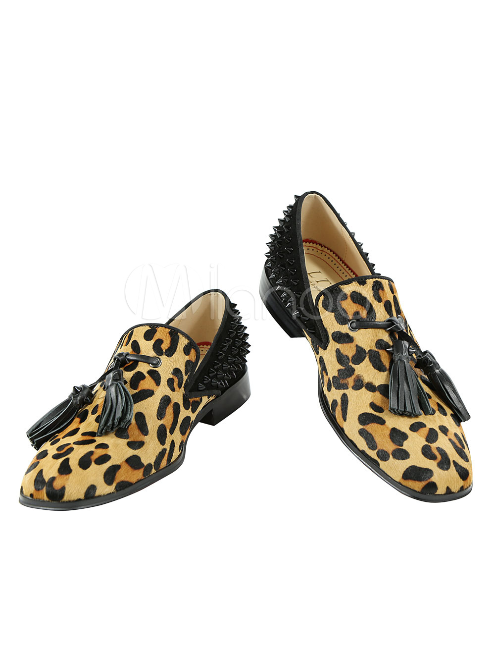 yellow leopard shoes