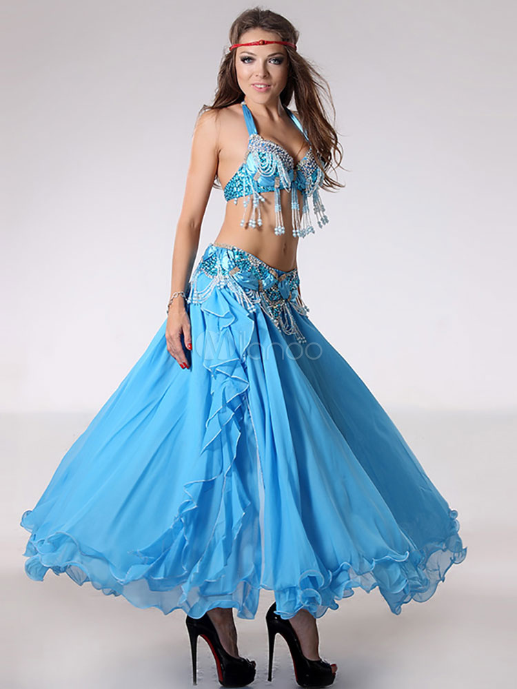 Magnifique costume de danse orientale mode en chiffon en ...