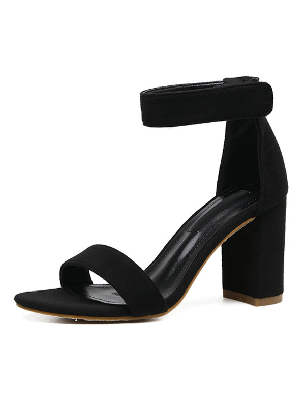 chunky block heel shoes