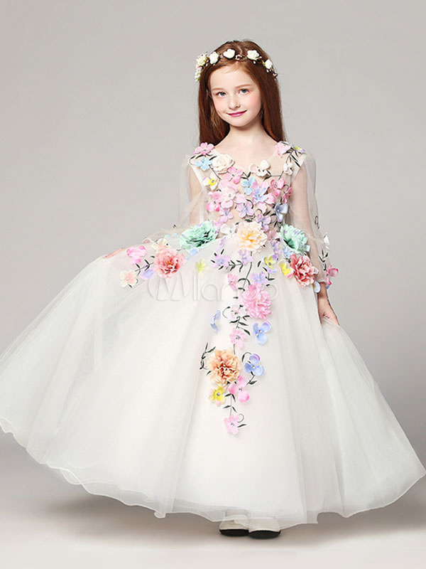 Pastel flower hot sale girl dresses