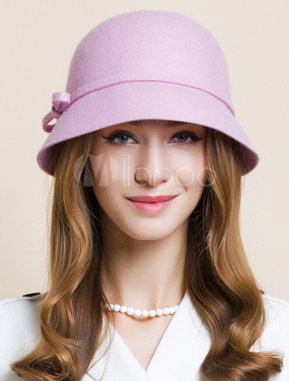 pink cloche hat