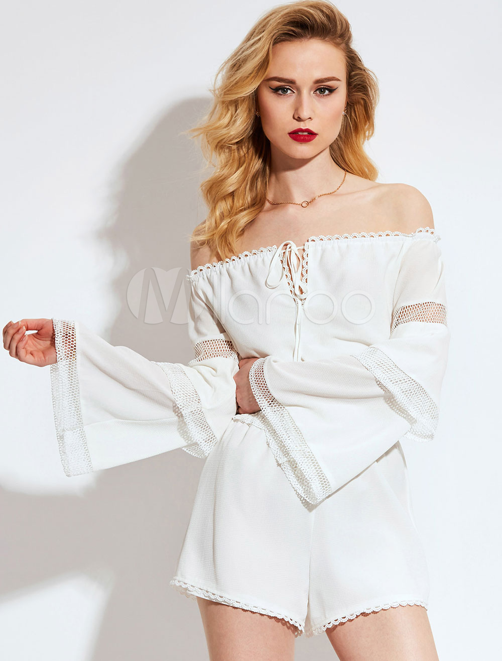 long sleeve short playsuit