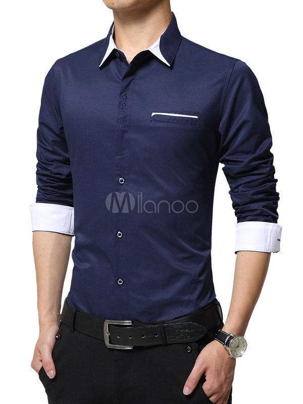 Maiocci Longesleeve khaki casual uitstraling Mode Shirts Longsleeves 