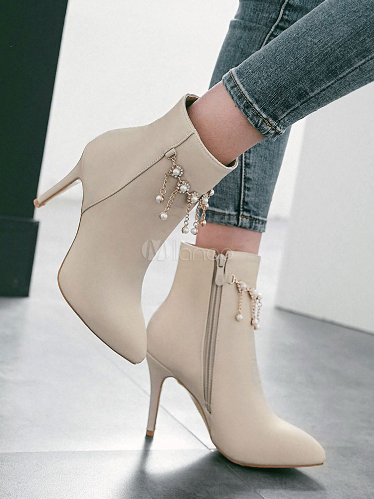 women's high heel booties