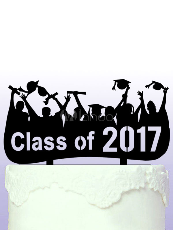 Graduation Cake Toppers Black Acrylic Class Of 2020 Graduation