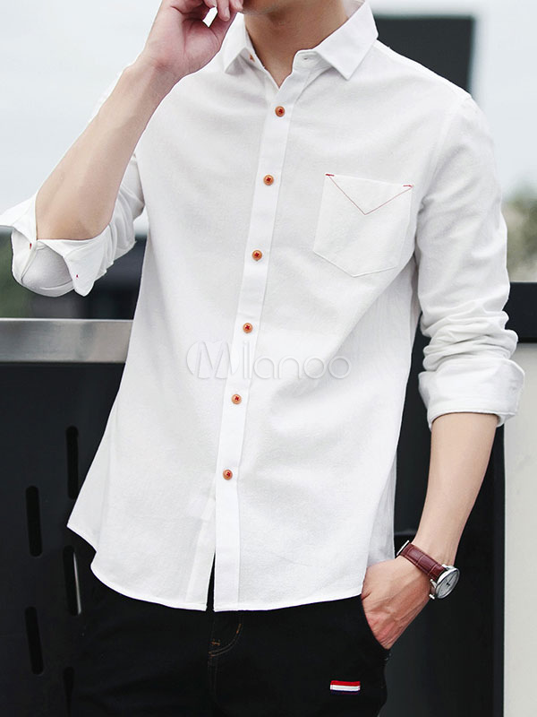 white casual shirts