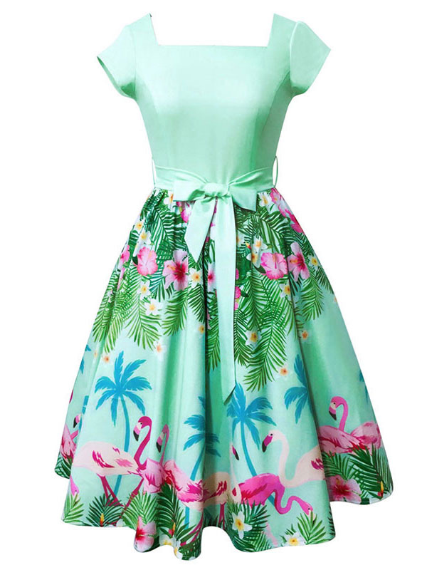 flamingo dress womens