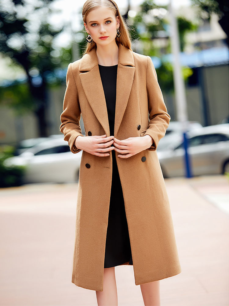 tan wool coat