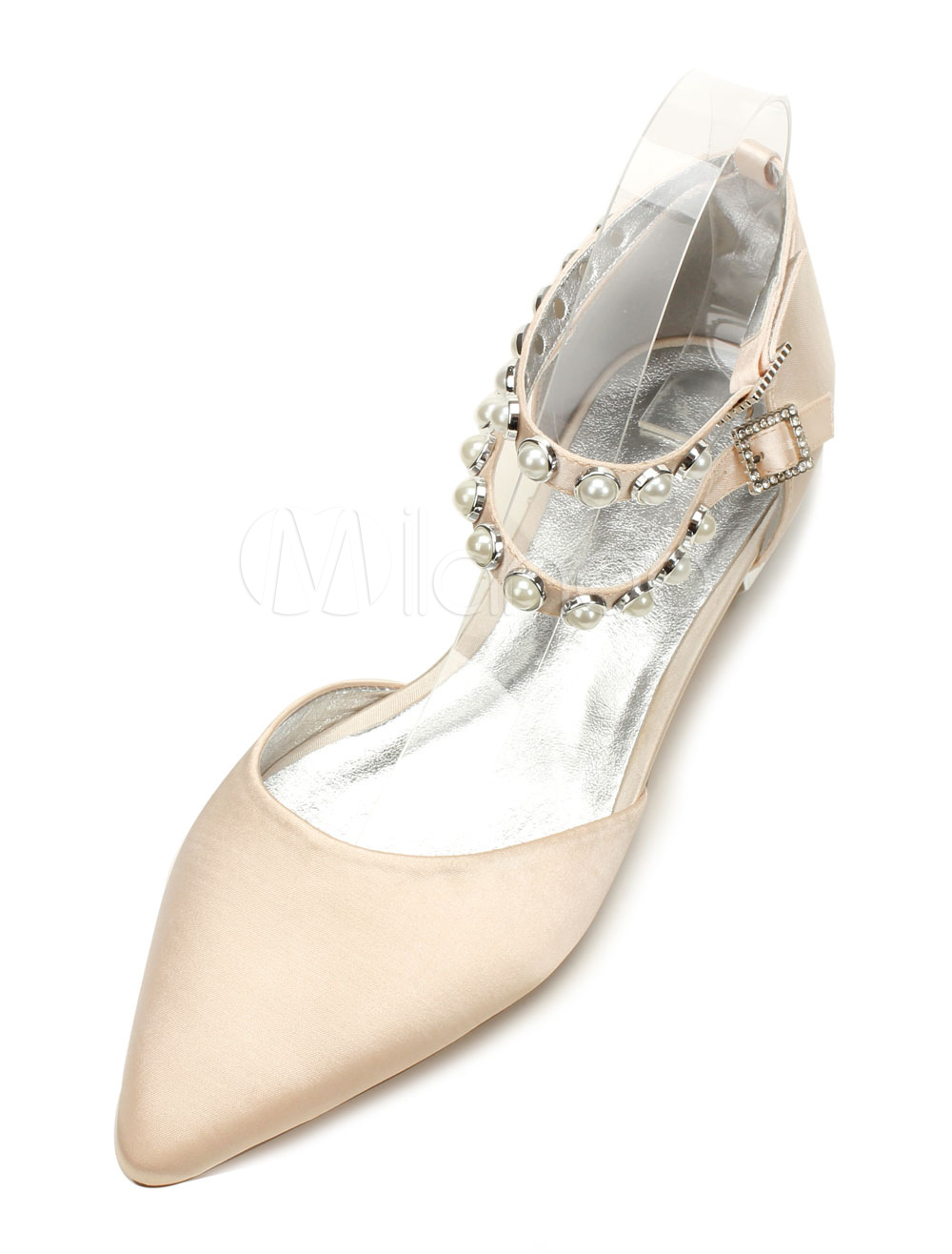 champagne colored bridesmaid shoes