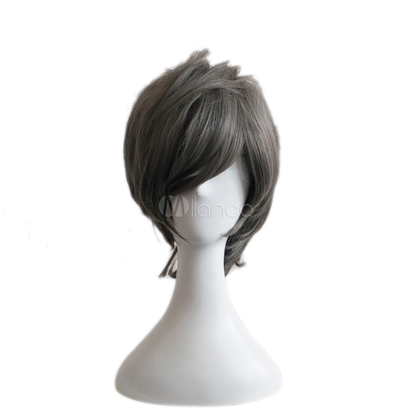 Halloween Hair Wigs Carnival Grey Wigs Short Pixies And Boycuts