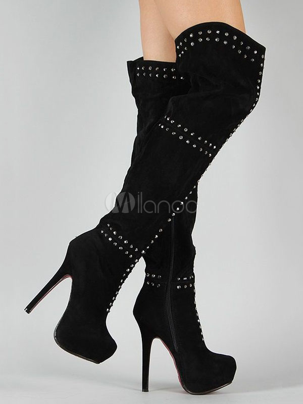 sexy black boots for women