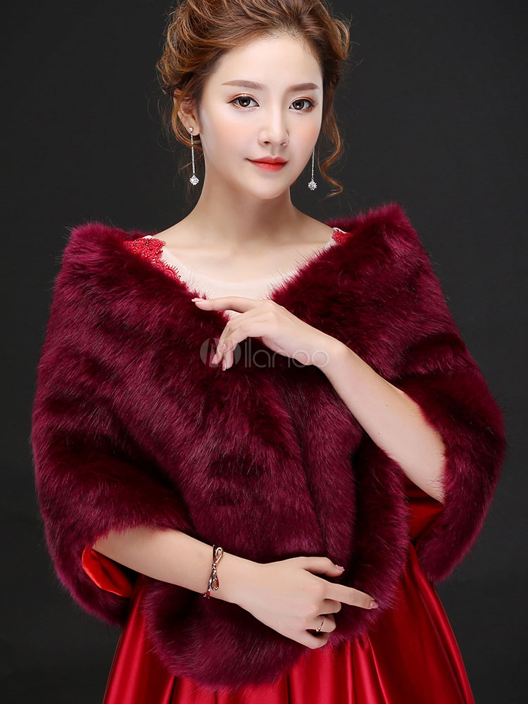 burgundy bridesmaid shawl