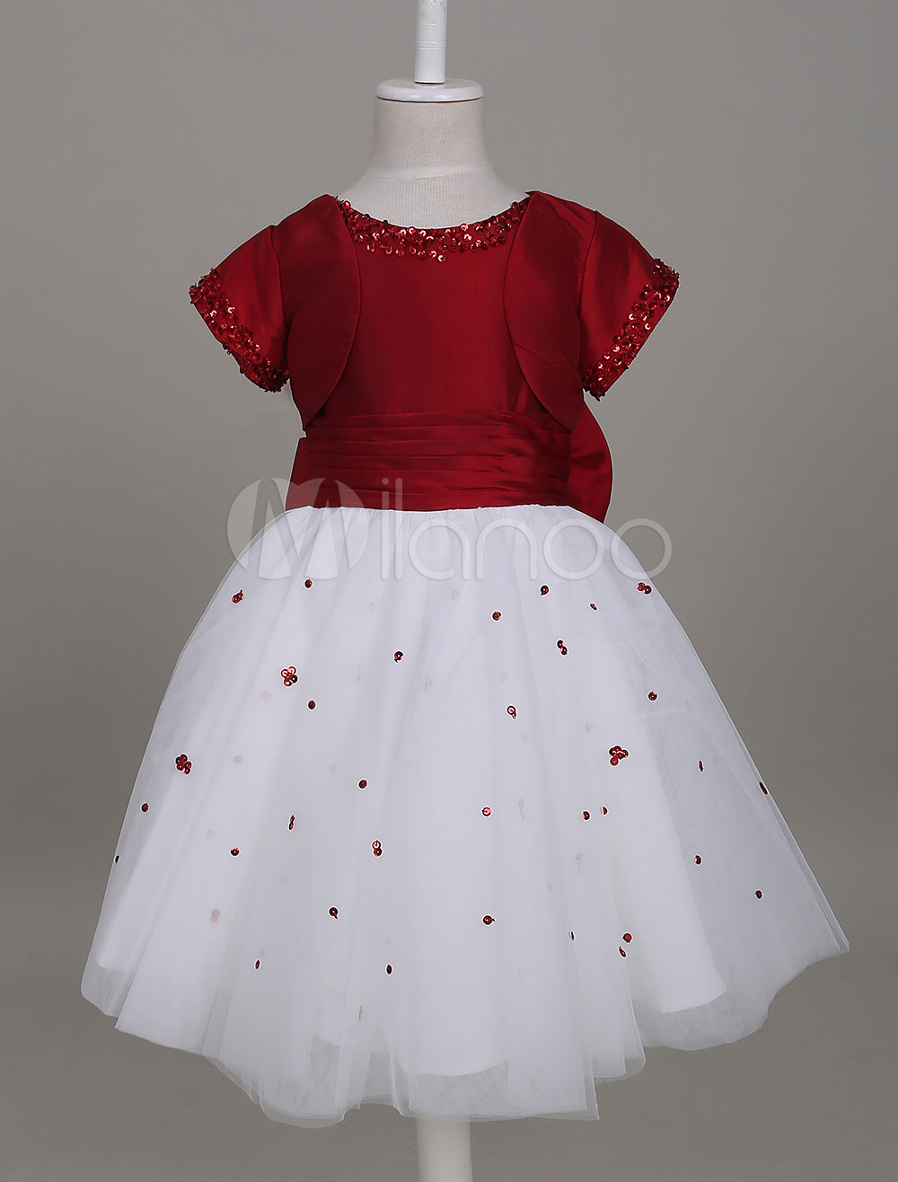 maroon dress for flower girl