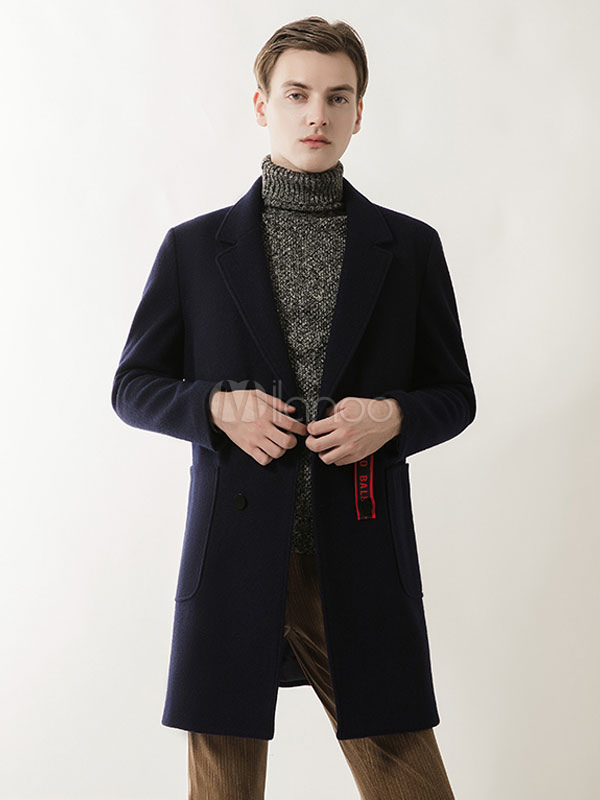 dark navy overcoat