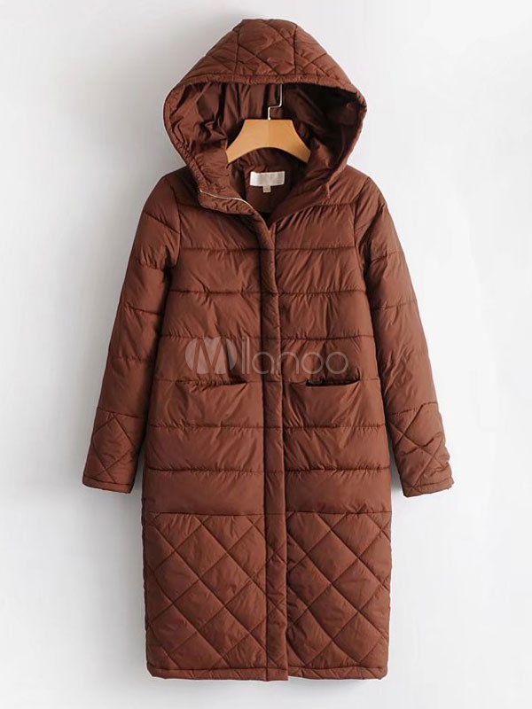 casaco acolchoado feminino comprido