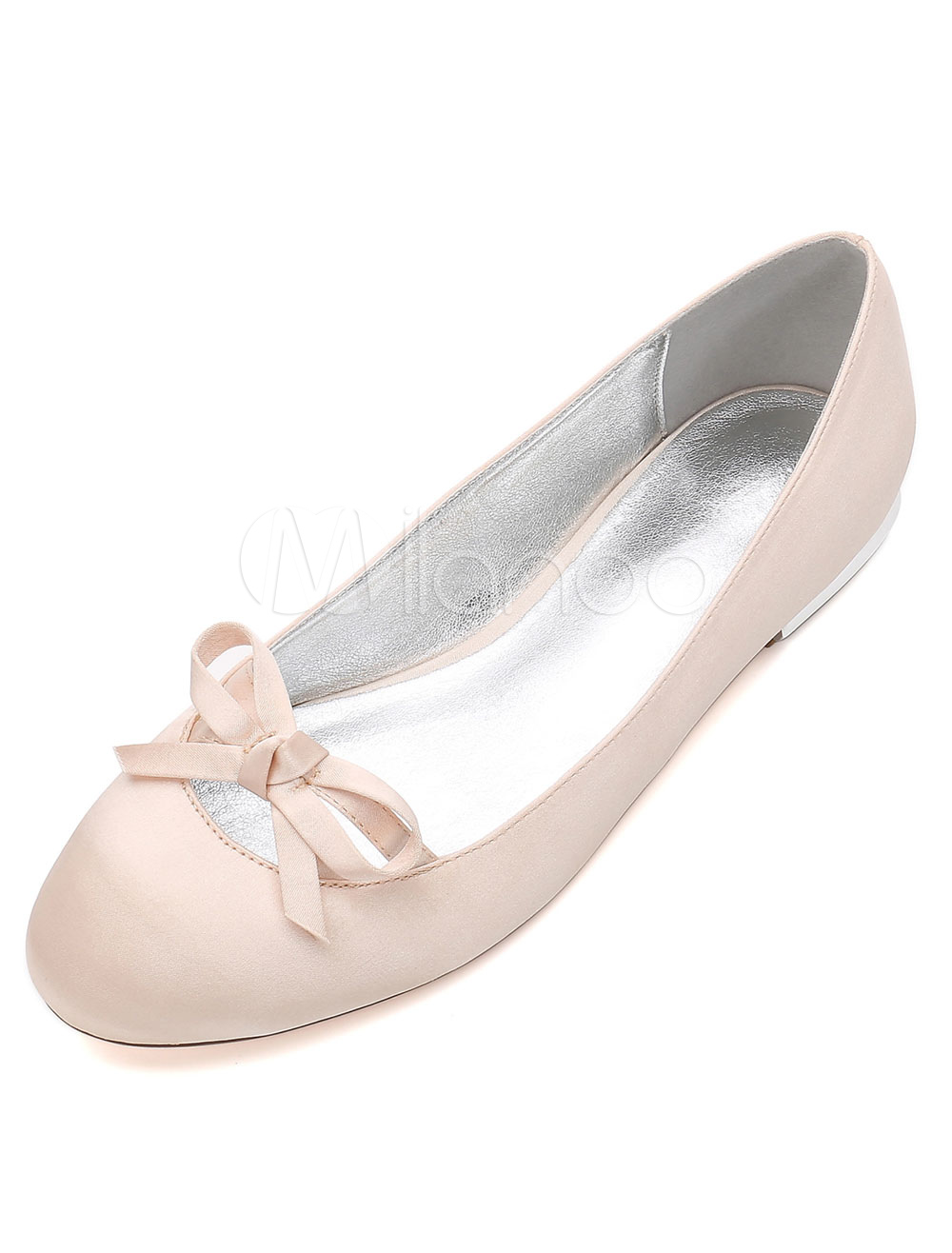 champagne color flat shoes