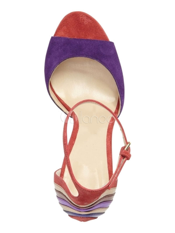 purple stiletto sandals