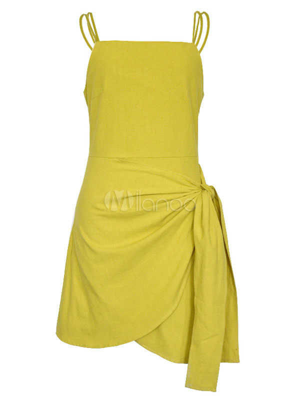 yellow vacation dress