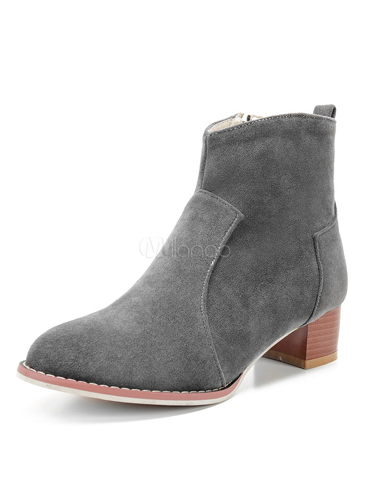 red suede ankle boots ladies