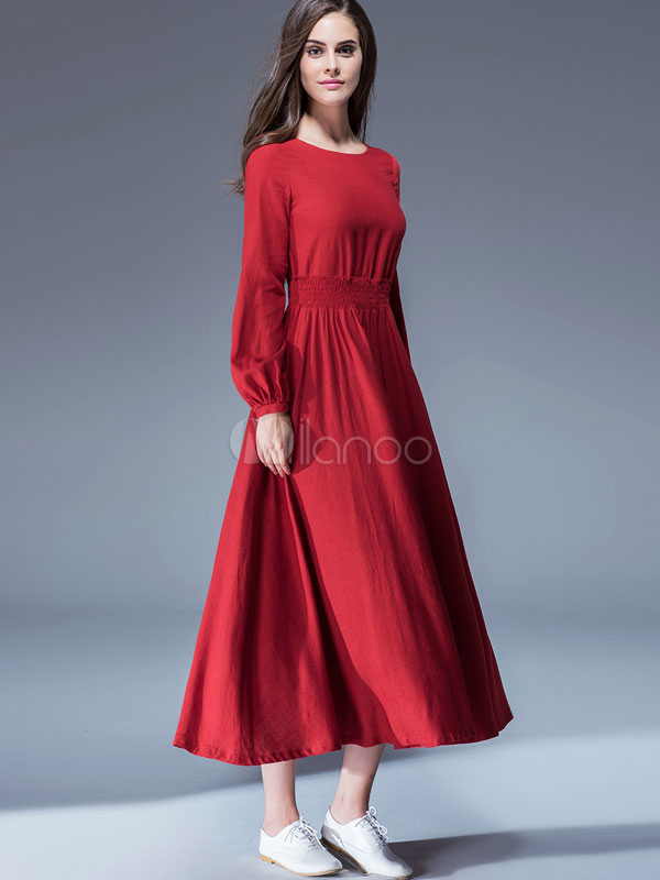 linen party dress