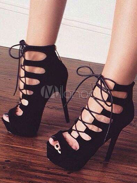 tie up gladiator heels