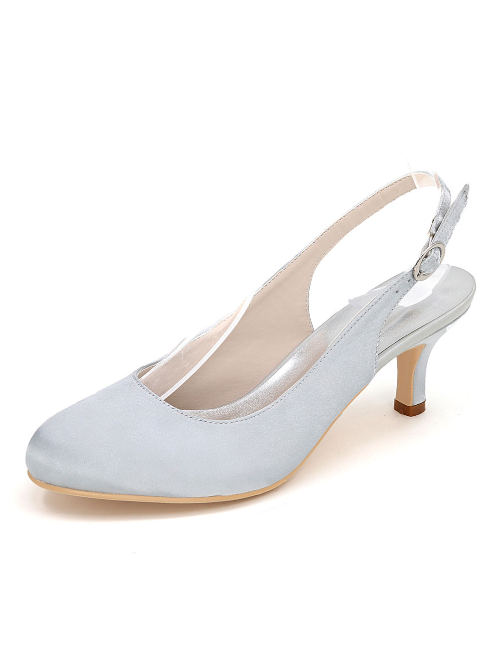 silver satin shoes for wedding
