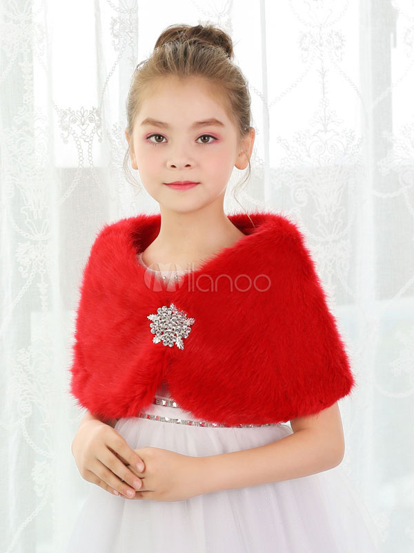 red fur wrap
