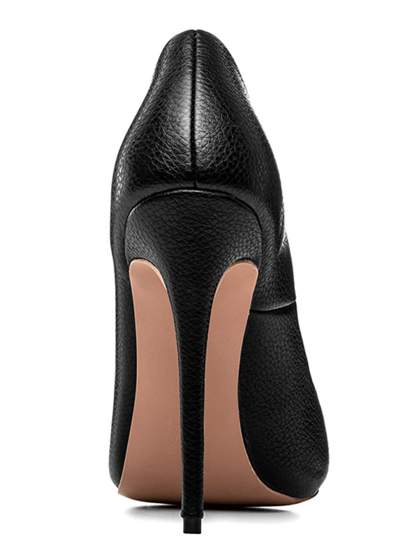 Black Sexy High Heels Pointed Toe Stiletto Heel Pumps For Women PU ...
