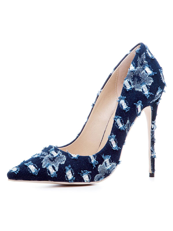 deep blue heels