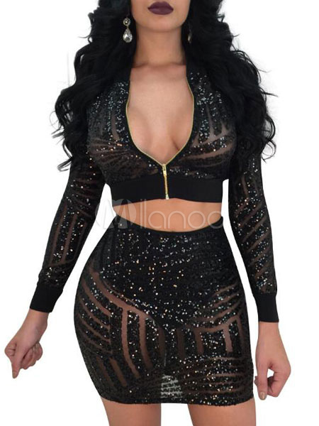 black skirt club outfit