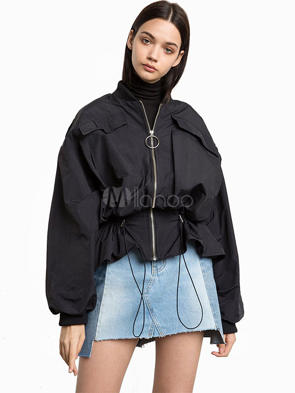 drawstring windbreaker