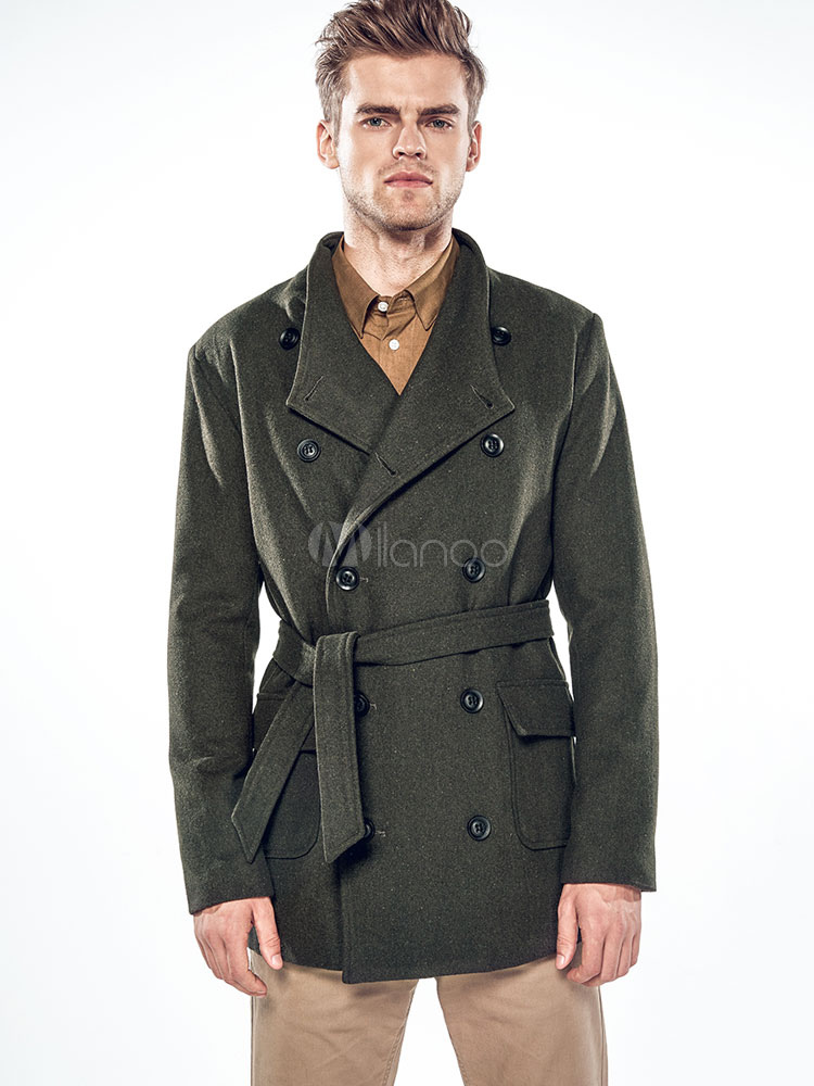 hunter green peacoat