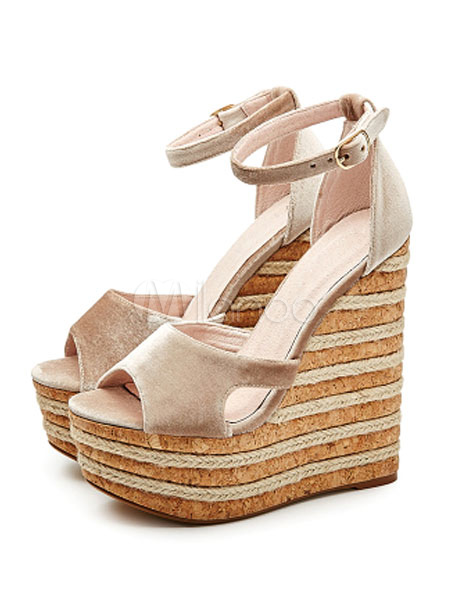 sandali zeppa 15 cm