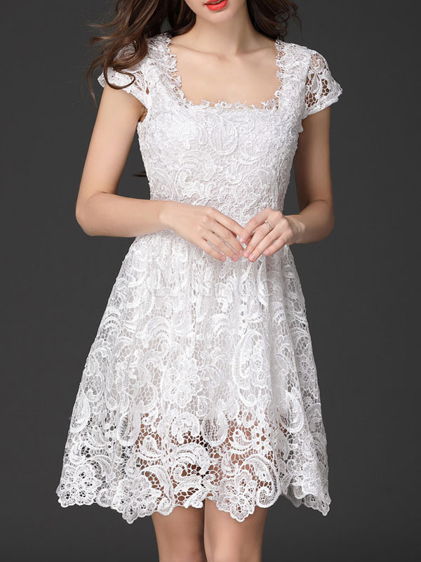 Кружево на белое платье