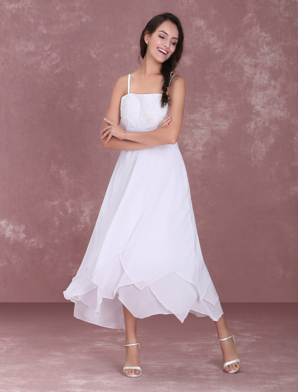 [45+] Simple Wedding Dress For Short Bride
